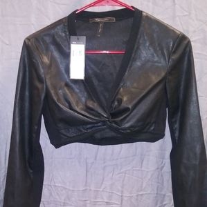 Marciano long sleeve crop top